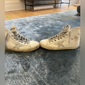 Barely worn High Top Golden Goose Sneakers